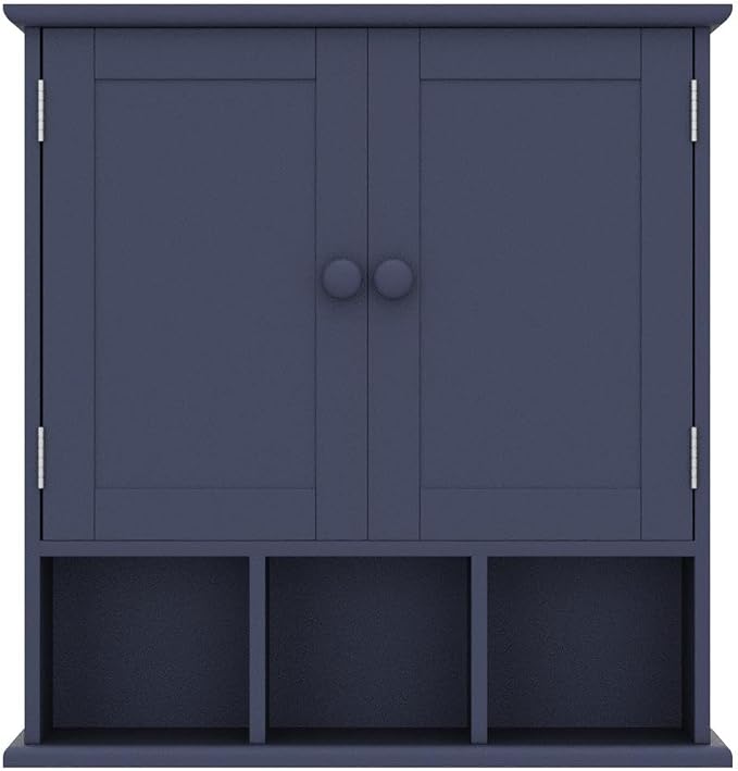 TaoHFE Blue Bathroom Over The Toilet Storage Cabinet, Wall Medicine Cabinet - Image 5