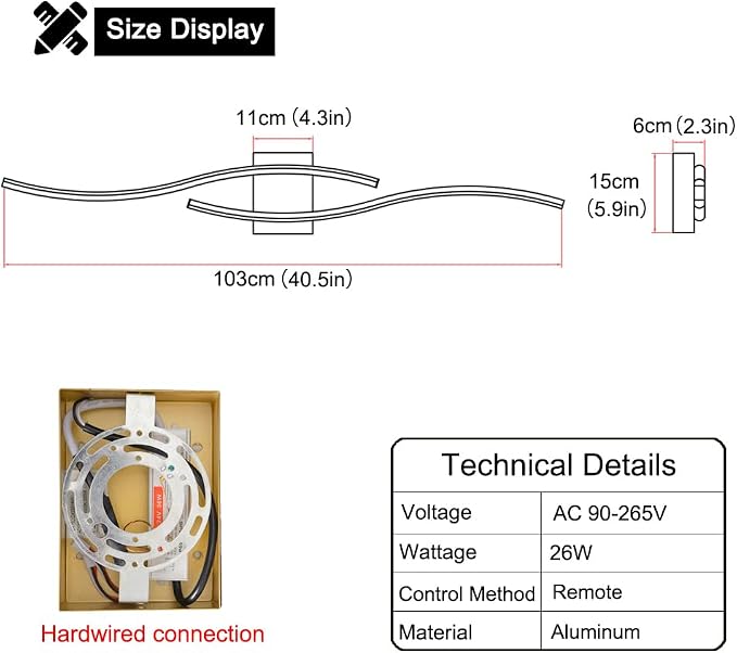 Modern Wall Sconces Set of 2, Dimmable LED - Image 9