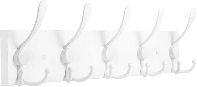Kuhome Coat Rack Wall Mount Coat Hooks Wooden Hat Rack by Kuhome