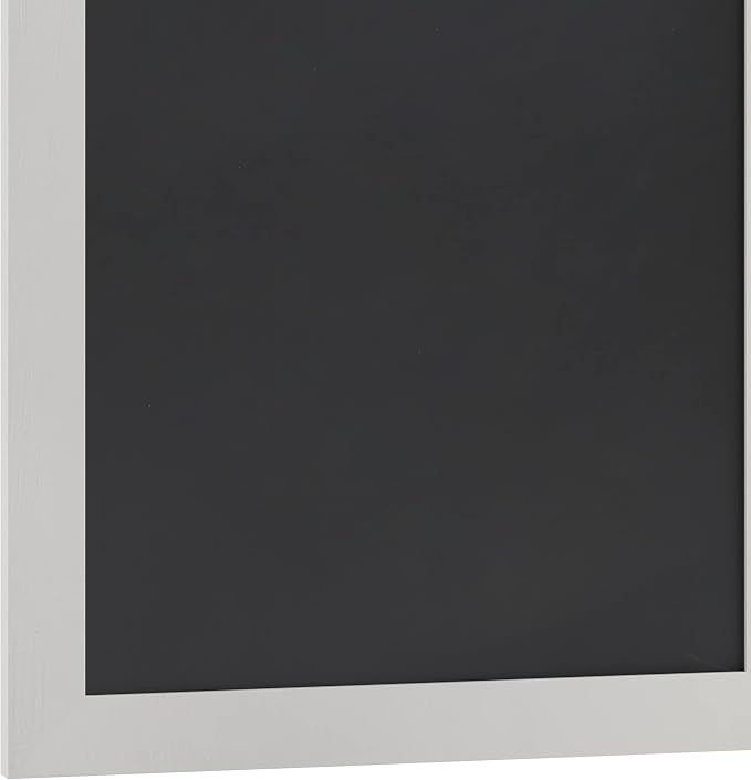 HBCY Creations 20" X 30" Matte White Solid Wood Frame Wall Chalkboard, Magnetic - Image 5