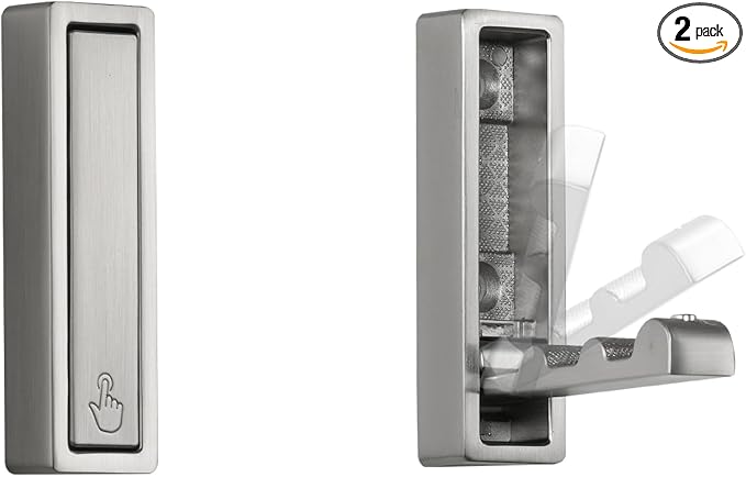 Folding Wall Hook, Heavy Duty Zinc Alloy No Rust Fold Up Hooks by VOSEPO