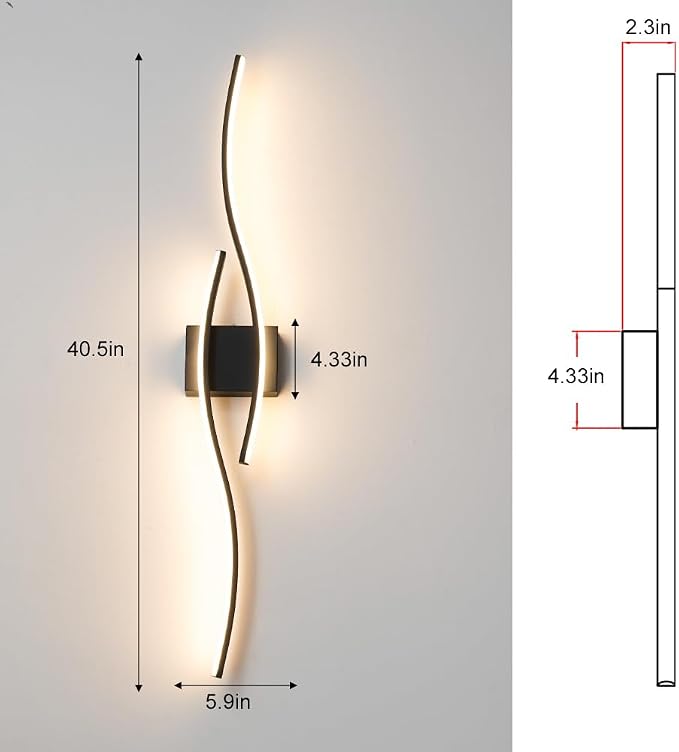 Daunton Hardwired Modern Wall Sconce Set of Two - Image 4