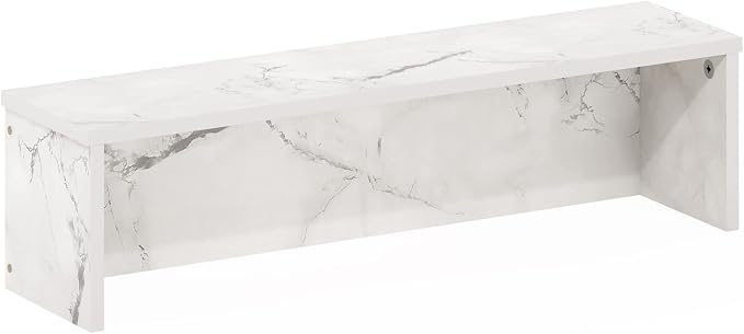 Furinno Helena Kitchen Counter Stackable Organizer Shelf, Marble White - Image 5