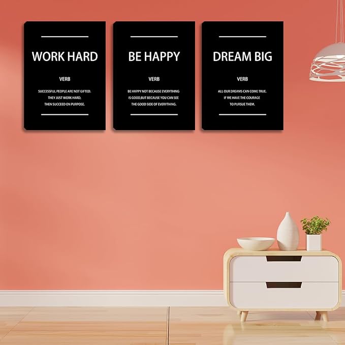 Motivational Affirmation Wall Art Inspirational Poster Prints Encourage Office - Image 6