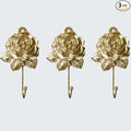 Gold Decorative Wall Hooks for Hanging, Cute Resin Flower Bow Coat Hooks by MDPLY