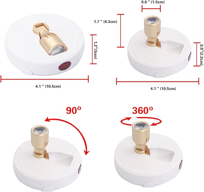 HAMVIDNE LED Spotlight, Battery Powered Picture Lights, Uplighting Indoor - Image 7
