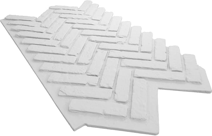 EverStone Herringbone Faux Brick Panel, 46 1/2"W x 25 1/4"H x 1"D - Image 6