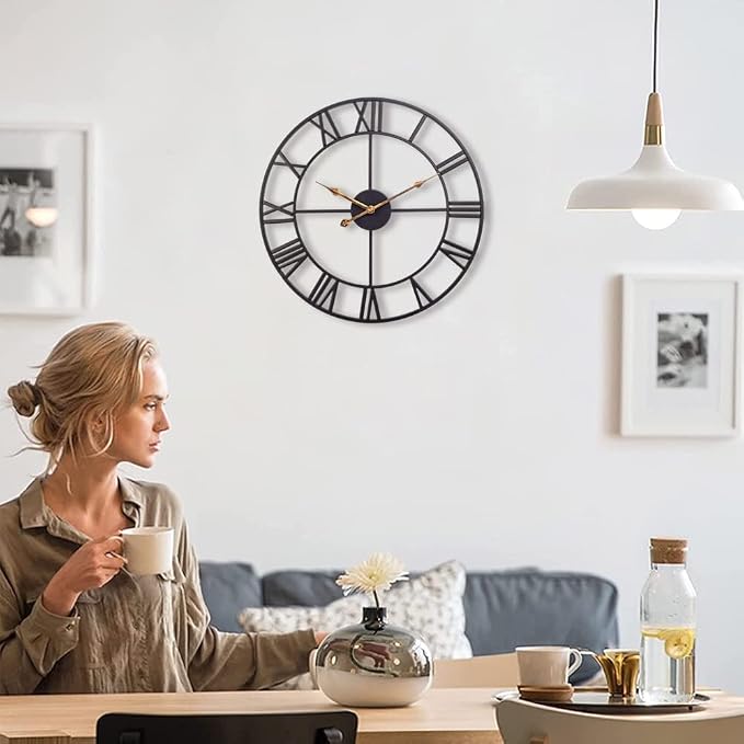 Large Industrial Wall Clock - Image 5