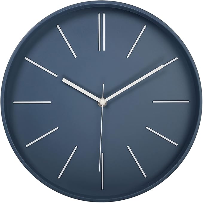 zyzamay Modern Wall Clock, 12 Inch Round Bright Colorful 3D Wall Clocks by ZYZAMAY
