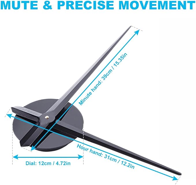 3D DIY Luminous Dial Acrylic Frameless Silent Wall Clock - Image 7