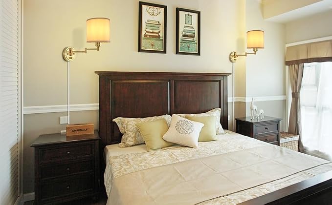 Plug in Wall Sconces with Remote Control, Dimming 10%-100% & Adjustable Colors - Image 10