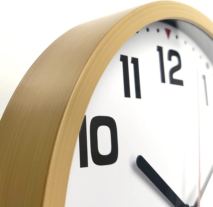 SIN&MI Wall Clock 9 Inch Battery Operated Silent Non-Ticking Wall Clock Modern - Image 3