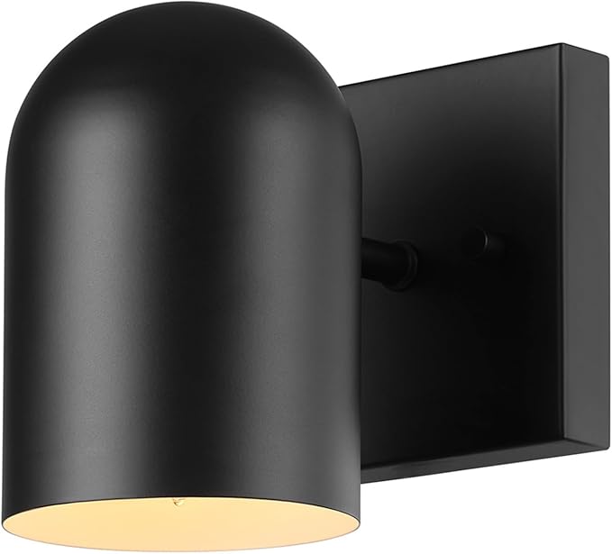 Globe Electric 65000098 1-Light Plug-in or Hardwire Wall Sconce, Matte Black - Image 4