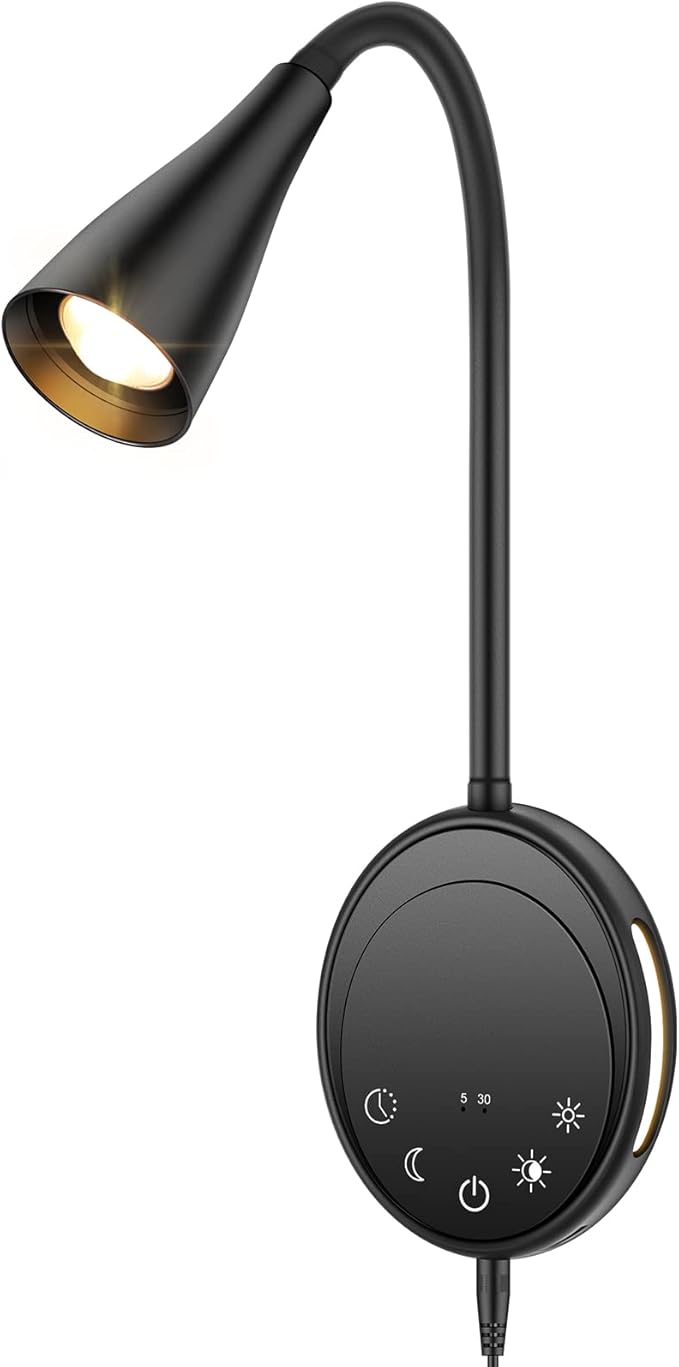 SANKEDOU Wall Mounted Reading Light, Bedside Headboard Lights by SANKEDOU