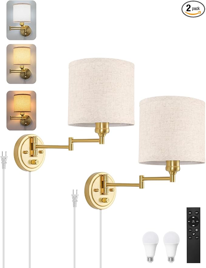 GOODATE Plug in Wall Sconces by GOODATE