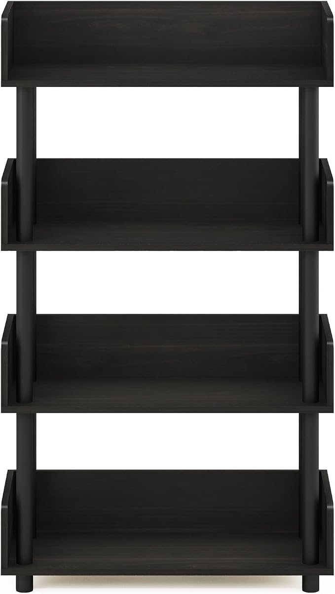 Furinno TURN-N-TUBE 4-Tier Display Shelf, Storage Shelves, Book Shelf, Open - Image 5