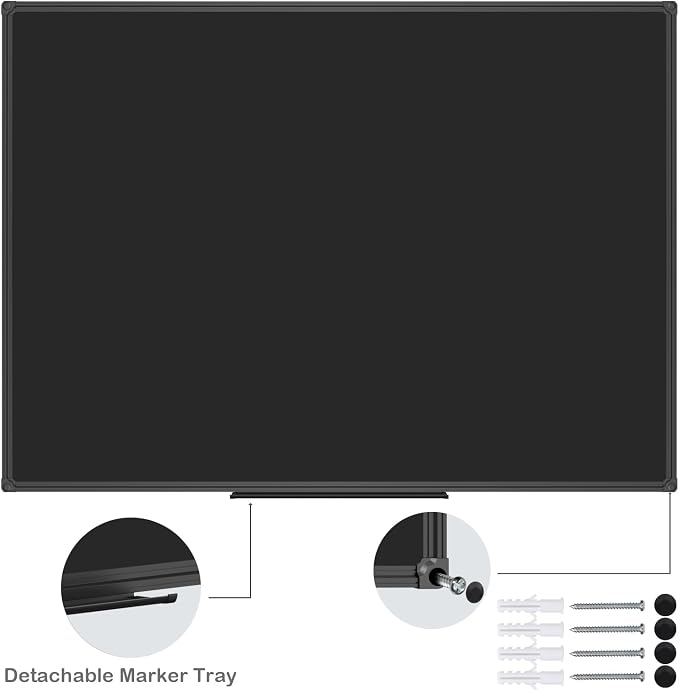 JILoffice Magnetic Chalkboard/Black Board 48 x 36 Inch - Image 3