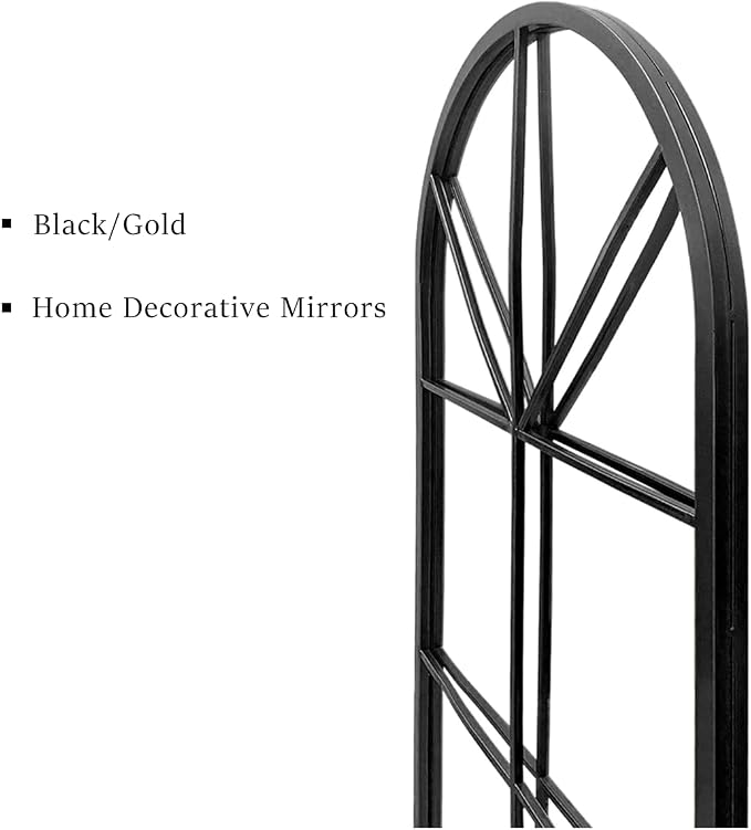Floor Full Length Mirror, Large Window Pane Body Mirrors, No Stand - Image 5