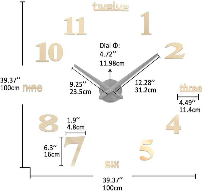 VANGOLD Design Decorative Wall Clock - Image 3