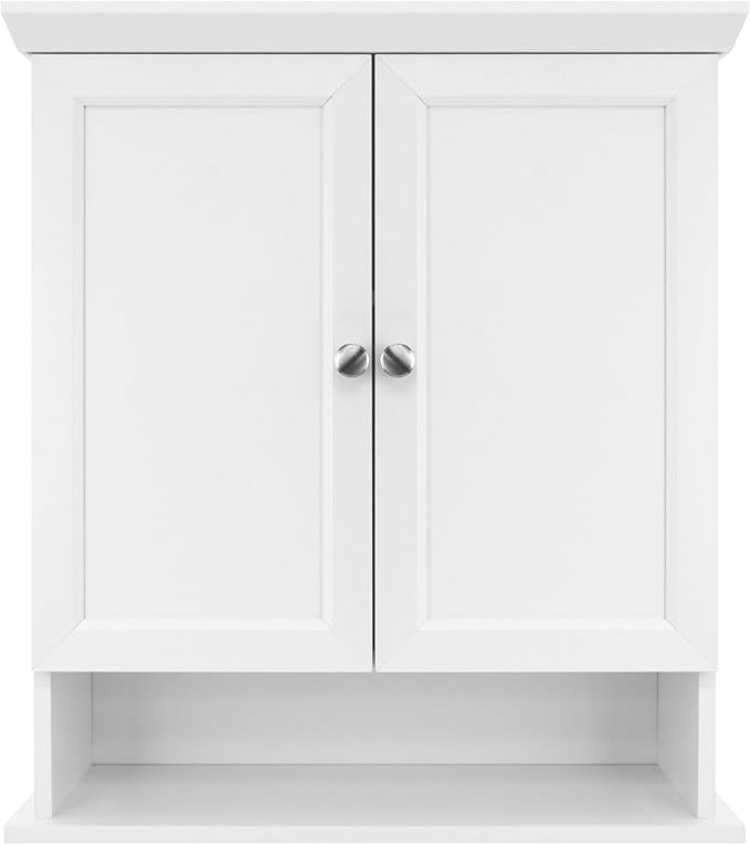 MCS 23x26 White Medicine Cabinet Organizer, Wall Mounted Bathroom Cabinet by MCSIndustriesInc