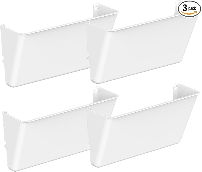 Gawerk Clear Acrylic Single Pocket, Plastic Hanging Wall Mount File Holder by Gawerk