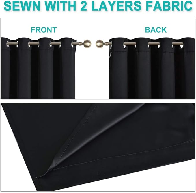 NICETOWN Extra Long Truly Blackout Drapes - Image 5