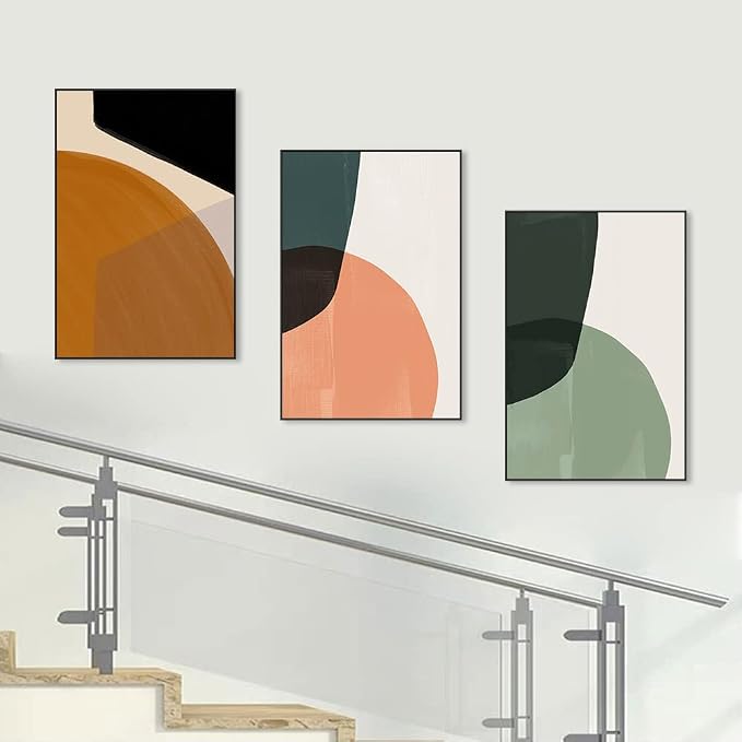 MPLONG Wall Art, Frame Canvas Wall Art Set, Striking Modern Minimalism - Image 3
