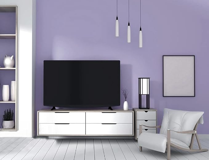 393"x17.7" Peel and Stick Wallpaper Solid Color Purple Contact Paper Self - Image 7
