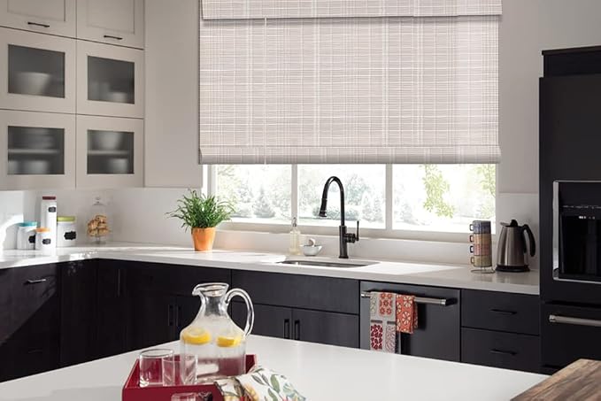 Letau No Drill No Tools Cordless Wood Window Shades Blinds, Bamboo Light - Image 3