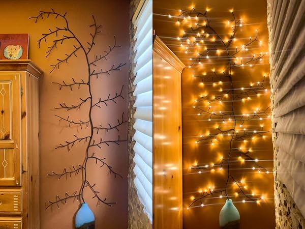 GOESWELL Smart Vine Light for Room Decor: 7.5ft 144 LEDs Music Timer Dimmable - Image 8