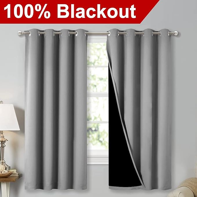 NICETOWN 100% Blackout Curtains - Image 2