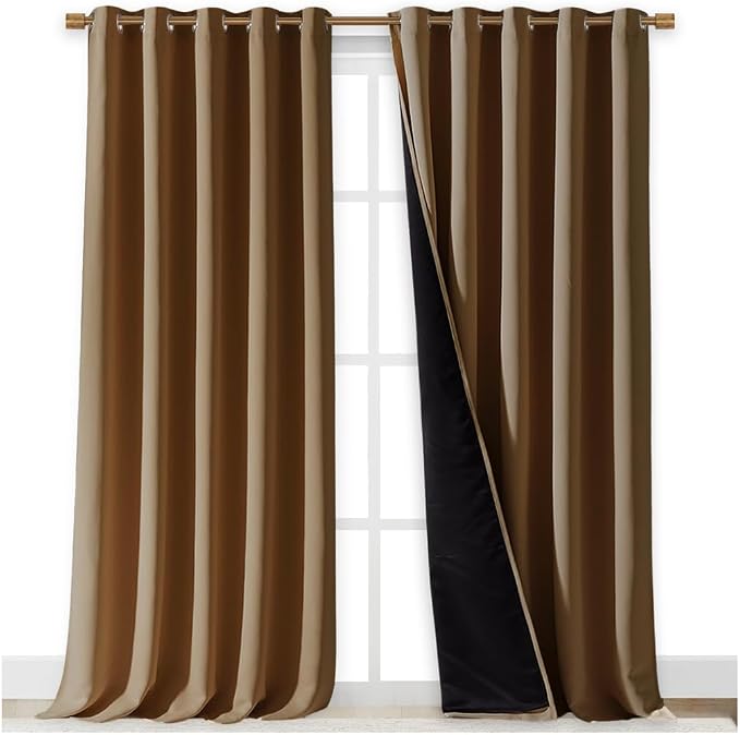 NICETOWN 100% Blackout Blinds, 70 inches x 108 inches, Laundry Room Decor - Image 2