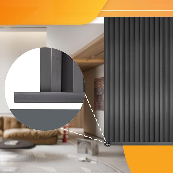 OUZUGIE 8-Pack 57 Inches, WPC Slat Wall Panel Trim, Corner Guard - Image 5