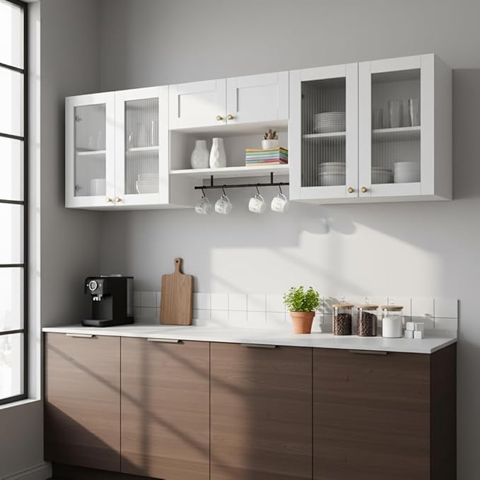 70.8"L Wall Mounted Laundry Room Cabinet Set - Image 3