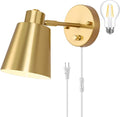 VATONI Dimmable Wall Sconce, Plug in Wall Sconce Adjustable Angle Wall Lights by VATONI