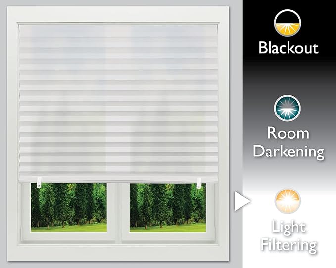 Redi Shade No Tools Original Light Filtering Pleated Paper Shade White - Image 7