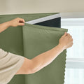 AJAZZ Self Adhesive Curtains 100% Blackout Shades Window Cover Sticky Curtain by AJAZZ
