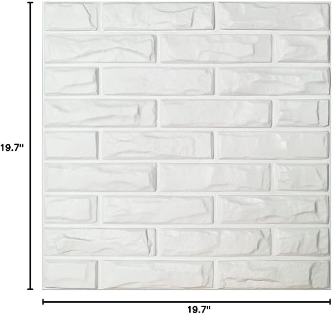 Art3d 19.7" x 19.7" Wall Panel Brick - Image 7