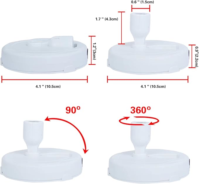 HAMVIDNE Wireless LED Spotlight, Battery Operated Picture Lights, Indoor Uplight - Image 3