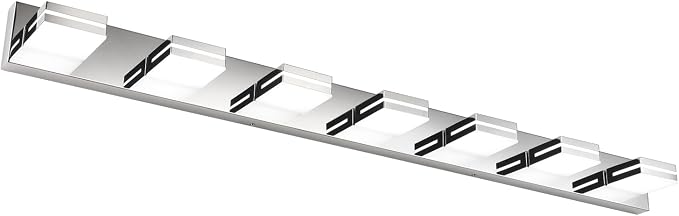 SineRise LED Modern Bathroom Vanity Light Fixtures, Chrome Modern Acrylic by SINERISELIGHTING