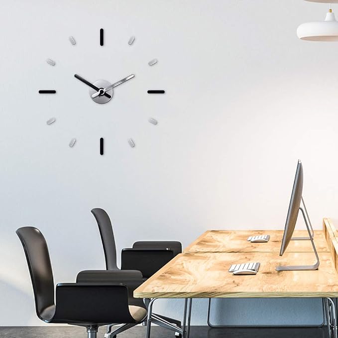 Presentime & Co Large Frameless DIY Wall Clock - Image 7
