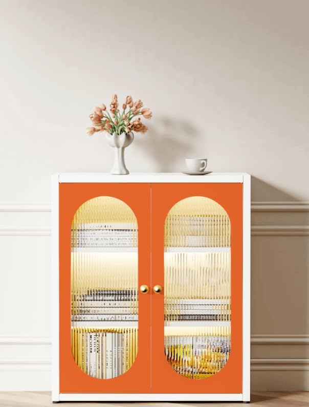 Dimoon 118''x17.7'' Orange Peel and Stick Wallpaper Contact Paper Modern Self - Image 7