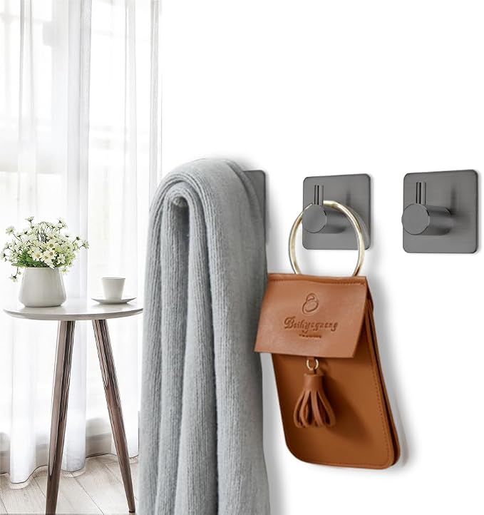 Fotosnow Adhesive Hooks Towel Hanger Wall Hooks - Image 5