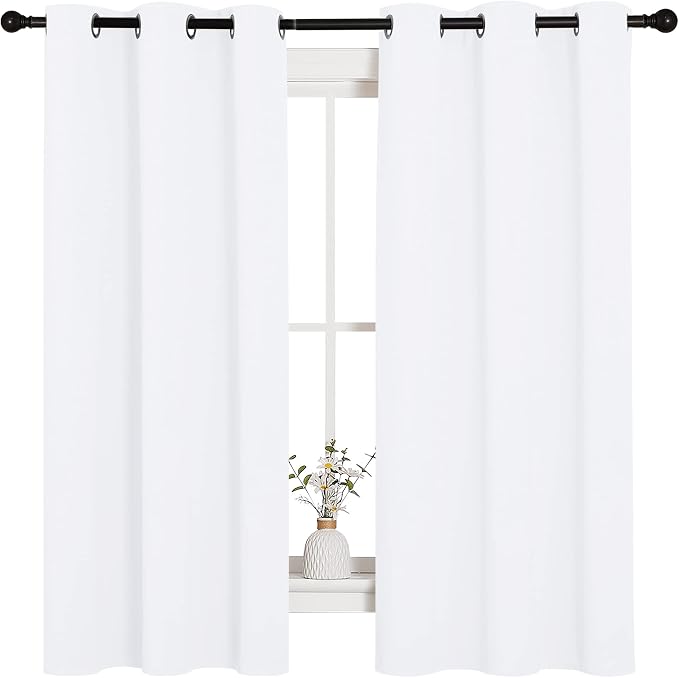 NICETOWN White Window Curtain Panels - Image 2
