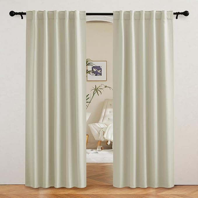 RYB HOME Blackout Curtains for Living Room, Privacy Thermal Insulating Window by RYBHOME