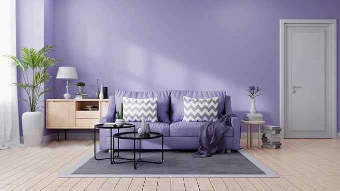 118"x17.7" Purple Wallpaper Solid Color Peel and Stick Wallpaper Purple Contact - Image 5