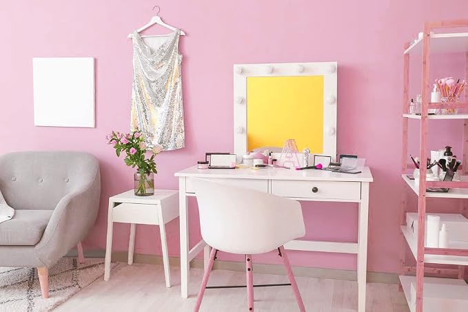 393"x17.7" Pink Peel and Stick Wallpaper Solid Color Contact Paper Self - Image 7