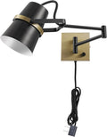 Globe Electric 51345 1-Light Plug-in or Hardwire Swing Arm Wall Sconce by GlobeElectric