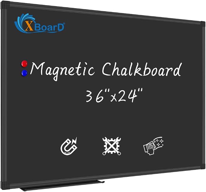XBoard Magnetic Chalkboard Blackboard 36 x 24, Chalkboard Signs by XBoard