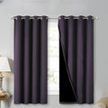 NICETOWN 100% Blackout Curtains 45" Long, 1 Pair, 2 Thick Layers Completely by NICETOWN